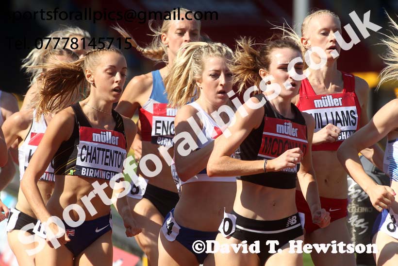 Womens 1500 metres, 2019 Muller British Championships, Alexander Stadium, Birmingham. Photo: David T. Hewitson/Sports for All Pics
